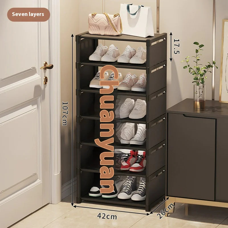 Simple Shoe Rack - Multi-Layer Space-Saving Storage Solution for Home Doorways