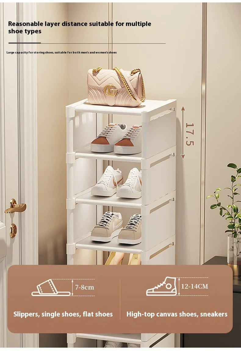 Simple Shoe Rack - Multi-Layer Space-Saving Storage Solution for Home Doorways