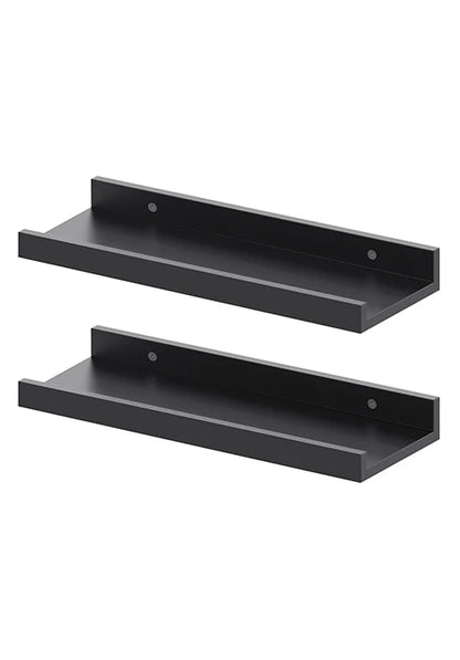 MIRROTOWEL 24” Floating Shelves for Wall Décor Storage, Set of 2-4, Wood