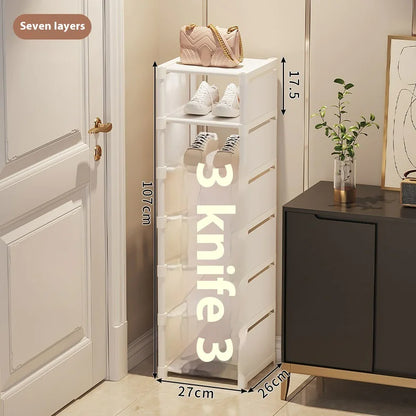 Simple Shoe Rack - Multi-Layer Space-Saving Storage Solution for Home Doorways