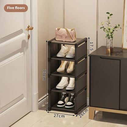 Simple Shoe Rack - Multi-Layer Space-Saving Storage Solution for Home Doorways