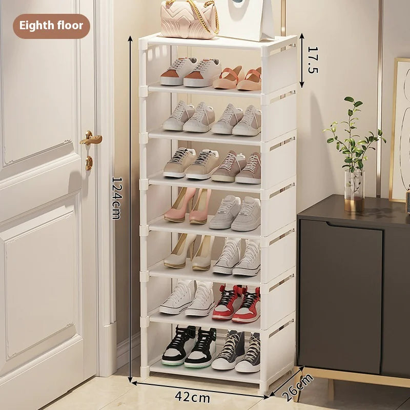 Simple Shoe Rack - Multi-Layer Space-Saving Storage Solution for Home Doorways