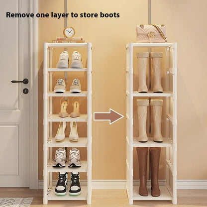 Simple Shoe Rack - Multi-Layer Space-Saving Storage Solution for Home Doorways